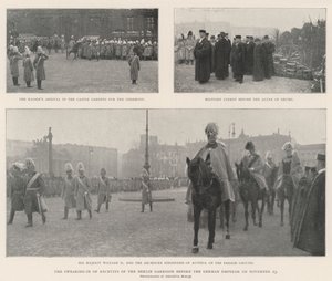 El juramento de los reclutas de la guarnición de Berlín ante el emperador alemán el 23 de noviembre de English Photographer