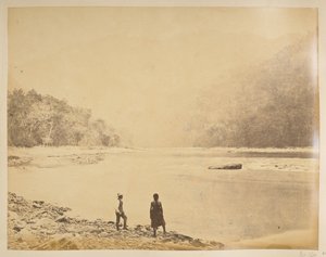 El Teesta en Bheerkotee.  Vistas de Darjeeling. 1870 de English Photographer