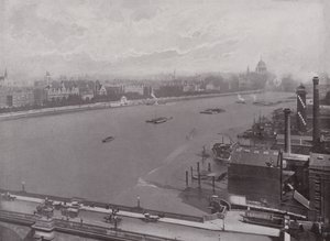 El Támesis y la Sección Oriental del Embankment de Victoria de English Photographer
