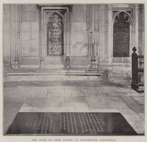 La tumba de Jane Austen en la Catedral de Winchester de English Photographer