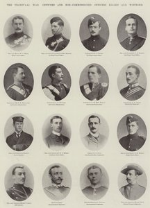 La Guerra del Transvaal, Oficiales y Suboficiales Muertos y Heridos de English Photographer