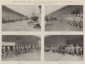 La guerra de Transvaal, los Seaforth Highlanders en Ciudad del Cabo