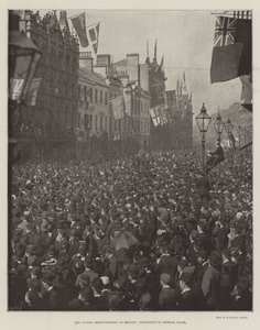 La demostración de Ulster en Balfast, procesión en Donegal Place