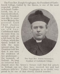 El Muy Reverendo Joseph Geoghegan, Presidente del Colegio Castleknock de English Photographer