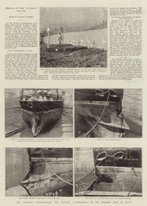 El Consejo de Guerra de Victoria, el Camperdown Dañado en el Muelle de Somerset en Malta de English Photographer