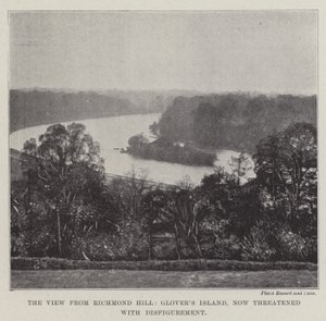 La vista desde Richmond Hill, la isla de Glover, ahora amenazada con desfiguración de English Photographer