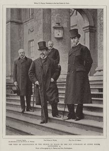 La visita de condolencia del Príncipe de Gales al Duque de Orleans en Stowe House, 14 de septiembre de English Photographer