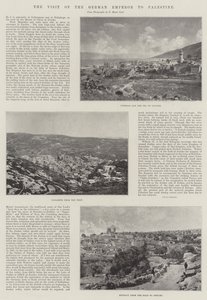 La visita del emperador alemán a Palestina