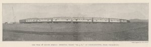 La guerra en Sudáfrica, tren hospital No 3 H, en Charlestown, cerca de Volksrust de English Photographer
