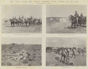 La guerra, con la Caballería Ligera Sudafricana en De Aar