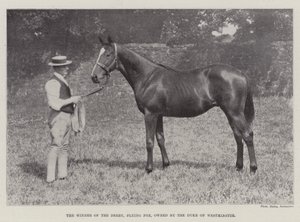 El ganador del Derby, Flying Fox, propiedad del Duque de Westminster de English Photographer