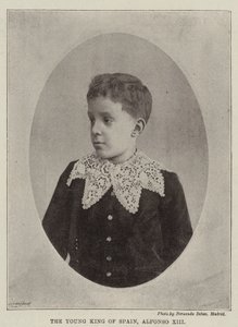 El joven rey de España, Alfonso XIII de English Photographer