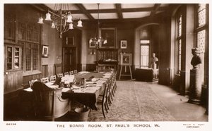 La sala de juntas de la Escuela de St Pauls de English Photographer