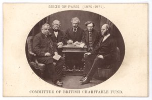 El comité del Fondo Benéfico Británico, asistiendo a los pobres durante el Sitio de París (1870-1871) de English Photographer