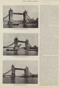 La construcción del Puente de la Torre, Londres