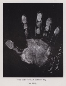 La mano de E M Curtiss