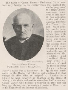 El difunto canónigo Carter, guardián de la Casa de la Misericordia, Clewer de English Photographer