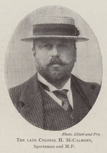 El difunto coronel H. McCalmont, deportista y MP de English Photographer