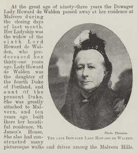 La difunta Lady Howard de Walden