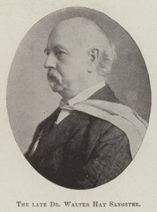 El fallecido Dr. Walter Hay Sangster de English Photographer