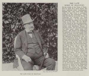 El difunto Duque de Beaufort de English Photographer