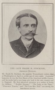 El difunto Frank R Stockton, novelista estadounidense de English Photographer