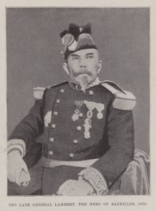 El difunto General Lambert, el héroe de Bazeilles, 1870 de English Photographer