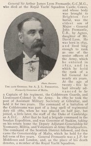 El difunto General Sir A J L Fremantle, ex Gobernador de Malta