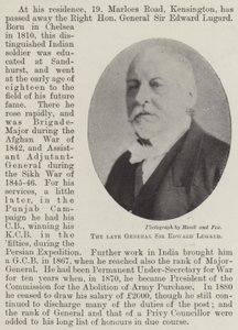 El difunto General Sir Edward Lugard de English Photographer