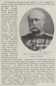 El difunto General Sir G Willis, veterano de Crimea de English Photographer