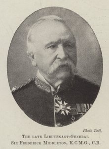El difunto Teniente General Sir Frederick Middleton, KCMG, CB de English Photographer