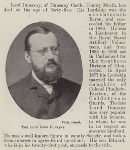 El fallecido Lord Dunsany de English Photographer