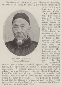 El difunto Lui-Kun-Yi, virrey de Nanking