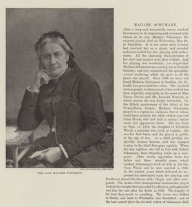 La Difunta Madame Schumann