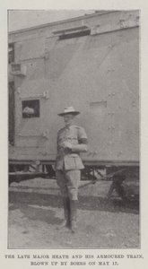 El difunto Mayor Heath y su Tren Blindado, volado por los Bóer el 17 de mayo de English Photographer