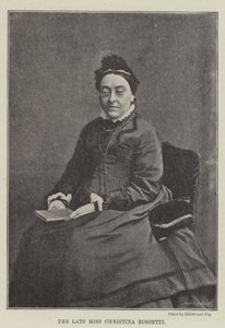 La difunta Srta. Christina Rossetti de English Photographer