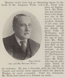 El difunto Sr. Benjamin Wells