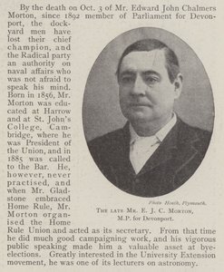 El difunto Sr. E J C Morton, MP por Devonport de English Photographer