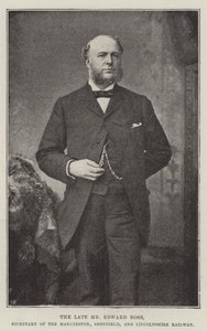 El difunto Sr. Edward Ross, Secretario del Ferrocarril de Manchester, Sheffield y Lincolnshire de English Photographer