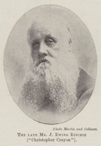 El difunto Sr. J Ewing Ritchie, Christopher Crayon de English Photographer