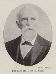 El fallecido Sr. John M Cook de English Photographer