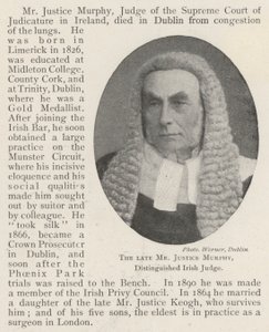 El Difunto Sr. Juez Murphy, Distinguido Juez Irlandés