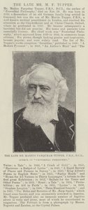 El difunto Sr. Martin Farquhar Tupper, FRS, DCL, Autor de Proverbial Philosophy de English Photographer