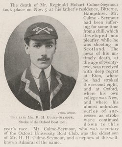 El difunto Sr. R H Culme-Seymour, remero del barco de Oxford 1901 de English Photographer