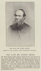 El difunto Sr. Soden Smith, Conservador de la Biblioteca de Arte, Museo de South Kensington