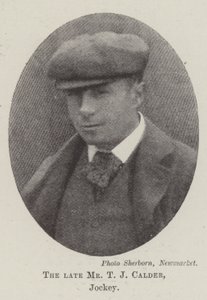 El difunto Sr. T J Calder, Jinete de English Photographer