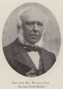 El fallecido Sr. William Fife, Constructor de Yates de Carreras de English Photographer