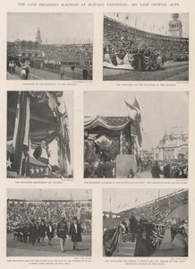 El difunto Presidente McKinley en la Exposición de Buffalo, sus últimos actos oficiales