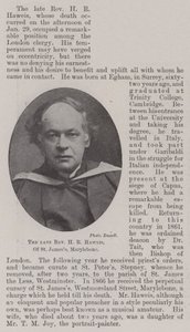 El difunto Reverendo H R Haweis, de St James, Marylebone de English Photographer