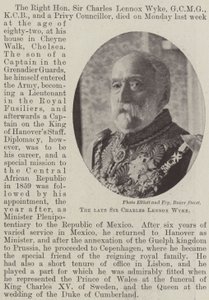 El difunto Sir Charles Lennox Wyke de English Photographer